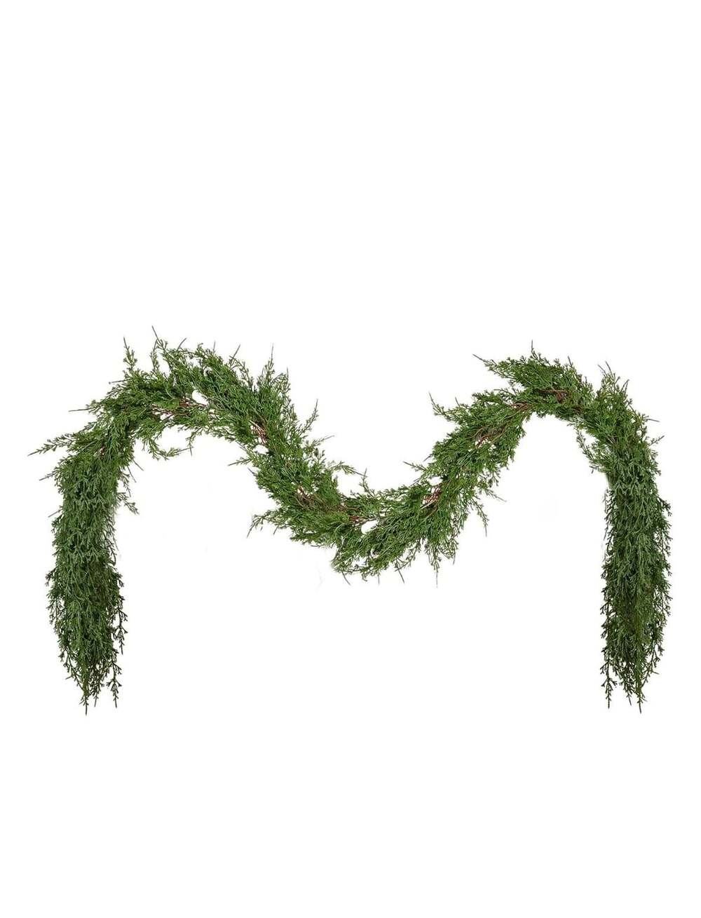 Fajunzh 9Ft Artificial Cedar Christmas Garland Green